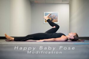 Happy Baby Pose modification